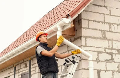 Pose et remplacement de gouttières à Devise